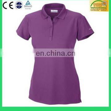 2016 wholesale cheap 100% cotton ladies polo shirt