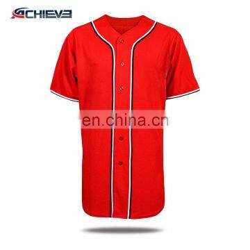 Hot selling stylish sublimation colorful baseball jersey