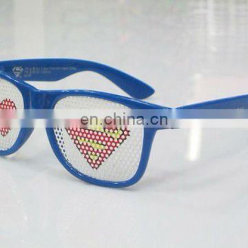 Blue pinhole sunglasses