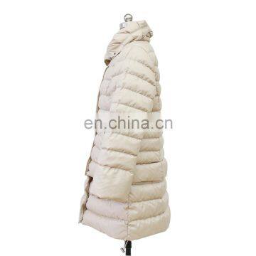Women High Quality Light Long Detachable Hem Down Coat photo-3