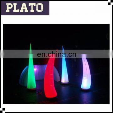 Various color inflatable light up cone/slider inflatable lighted curved for show