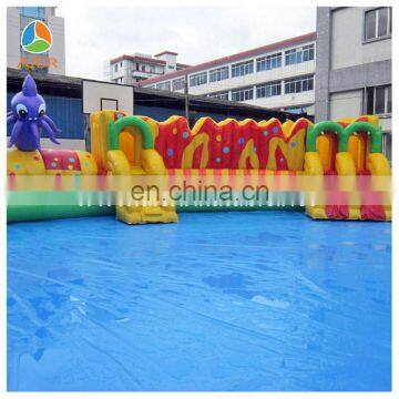 2014 New and Giant Inflatable round Pool with slide,Inflatable swimming pool for sale