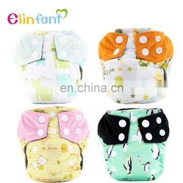 Elinfant Waterproof Cloth Diaper Cover for baby One Size Adjustable Washable Nappies new born AIO baby cloth diaper