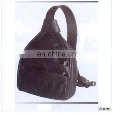 Black Leather Backpack, Leather Backpack Pattern, Leather Backpack for Man Made in India photo-3