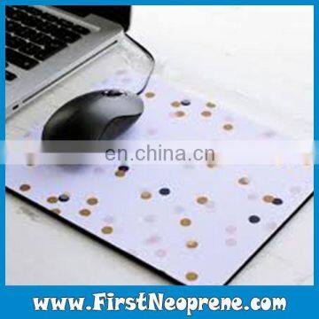 Shining Dots Pure White Newest PC Mouse Pad Rubber Made