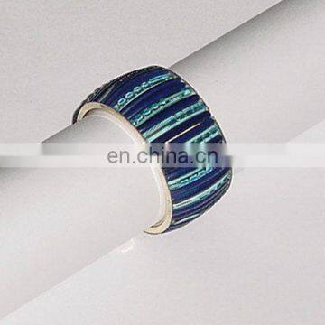 Handmade Napkin Ring made with Recycled Glass Bangles