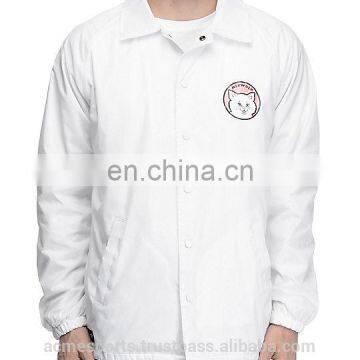 Coach jackets - Custom Coach Jacket High Quality white Men Nylon Coach Jacket