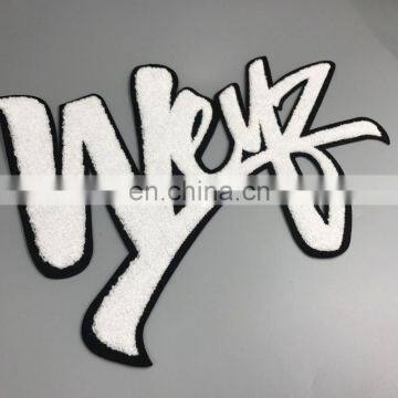 Wholesale Custom 100% Embroidery Chenille Patches For Clothing,towel Embroidered Patch in Letter and Number photo-6