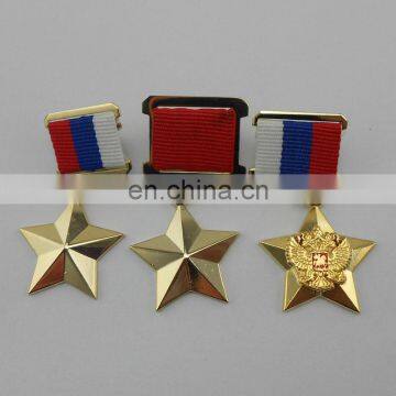 2017 star shaped awarded medal with ribbon for game