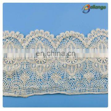 Colorful lace fabric for cloth Guangzhou fashion cotton lace beard