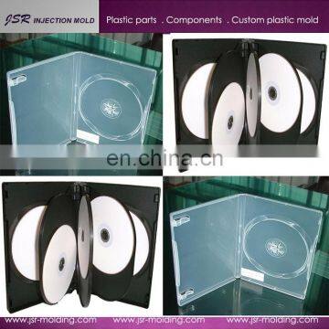 Supply high quality and low price customized plastic DVD box/CD box/MD box gift box and making mould