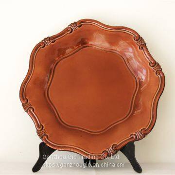 Christmas Decoration Plastic Charger Plate YF-60034 photo-5