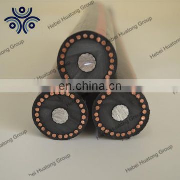 UL listed 15kv TR- XLPE 100% insulation one third copper wire shied power cable Type URD cable