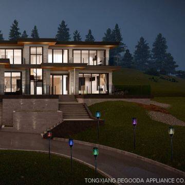 Solar Flame Flickering Lamp Torch With Colour Changing,Outdoor Waterproof Landscape Decoration Lighting photo-4