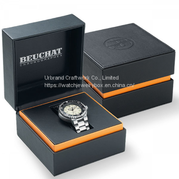 Wholesale custom luxury watch packaging box elegant rectangle watch gift box with custom logo on sale