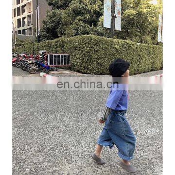 6041 High Quality Kids Loose Pants Baby Girl Blue Fashion Cotton Jeans Trouser