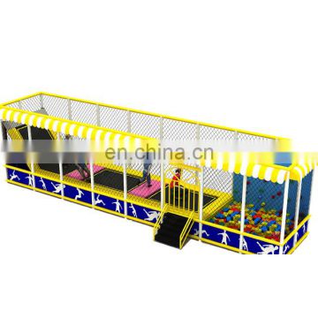 Mini Fun Kids Indoor Trampoline with Climbing wall and Protective Net