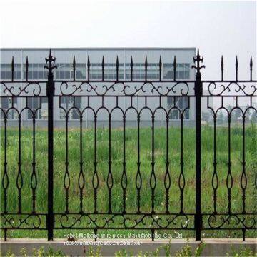 Wrought Iron Fence, Security Aluminium Wrought Iron Fence Parts Cast Aluminum Fence Decoration