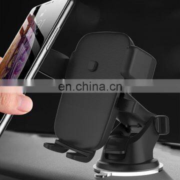 Anti Shake 360 degree Rotation Portable Car Wireless Charger Holder for Mobile Phone