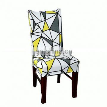 New Design Floral Printed Strong Elastic High Stretch Spandex Universal Chair Cover Banquet For Dinning Room