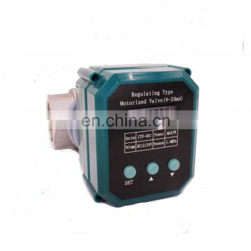 4-20ma 24V 12VDC flow control valve electric proportional valve with manual function modulating variable flow control valve