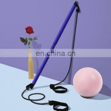 2021 Vivanstar YG6603 Multifunction Yoga Pilates Exercise Stick With Resistance Band photo-2