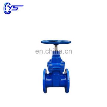 DIN soft seal ductile iron blue gate valve