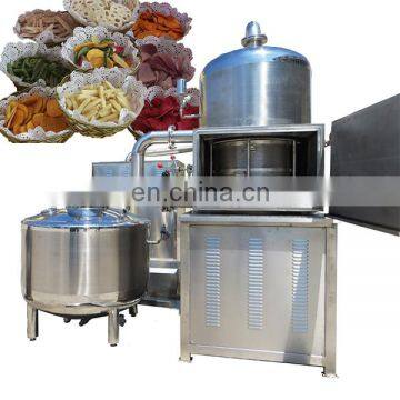 Crispy and delicious vegetable and fruit chips vacuum deep fried machine