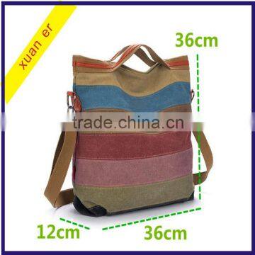 2016 New Products Fashion Women Striped Shoulder Lady Handbag for Wholesale photo-2