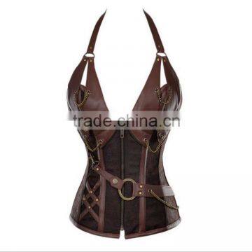 Hot Selling Wholesale Plus Size S-6L Sey Deep V Neck Halter Steampunk Corsets and Bustiers L L L 4L 5L 6L Thong Women Lingerie B