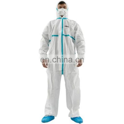 Waterproof Chemical Resistant Safety Microporous Type 5 6 Nonwoven Disposable Coverall