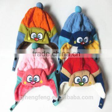 Cute knitted kids hats cartoon winter children hats