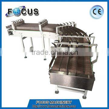 Automatic bottle conveyor for filling/labeling/printing machine