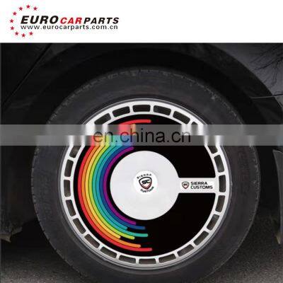 New Product!!!car Bodykits For Tel Car External Accessories Hub Cover With Various Stickers photo-5