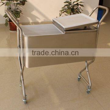 Rolling ice bucket cooler for beverage, Table Cooler
