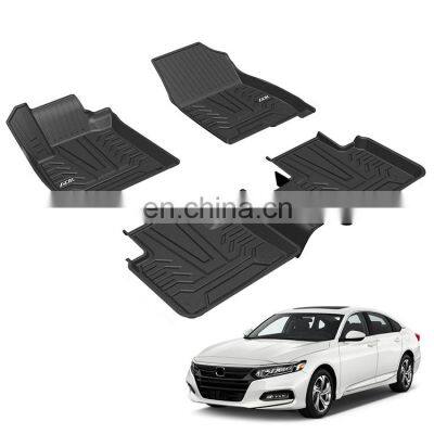 Best Selling All Seasons Weather Protection Tpe Custom Floor Car Mats For HONDA ACCORD 2018 2019 2020//