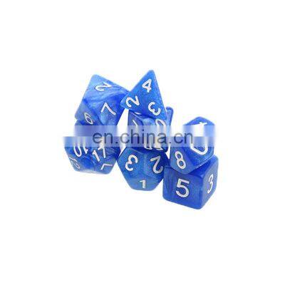 Polyhedral Dice Set With Pouch Double-Colors Gold Numbers of D4 D6 D8 D10 D% D12 D20 for DND RPG Table Games photo-4