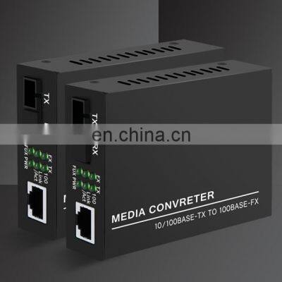 Fiber Optic Equipment Ethernet RJ45 Transceiver HTB-3100A/B NETLINK 10/100M SM Single Fiber SC Optical Media Converter photo-3