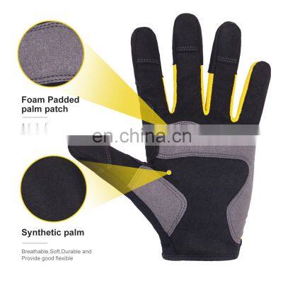 HANDLANDY Durable Vibration Resistant Touch Screen Auto Mechanic Gloves Maintenance Construction Work Gloves