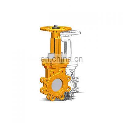 Tyco China Manufacturer DN100 Double Flange Manual Knife Gate Valve Price