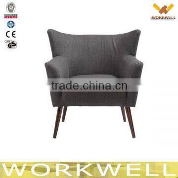 WorkWell modern new design high quality dining indoor chair with Rubber wood legs Kw-D4224