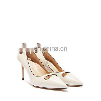 Women new design high heel shoes pump synthetic pointed toe ladies sandals