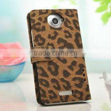 hot colorful flip case for htc one x wallet style, leather case for htc one x card holder