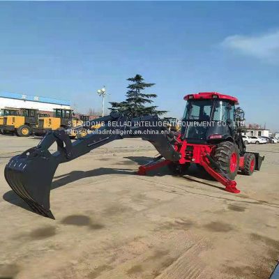 Earth Moving chinese farming 4WD WZ30-25 Backhoe loader with hydraulic rock breaker backhoe excavator loader