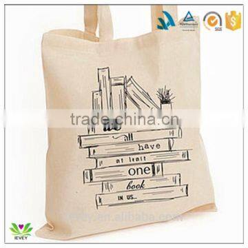 the cheaper organic wholesale folding cotton shopping bag for bookstore