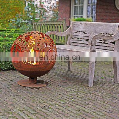 Factory Direct Sales Round Large Fire Pit With Decoration photo-5