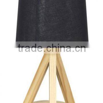 Hand Made Wood Table Lamp, Natural Wood Base, T/C Shade, CE, SAA, ROHS photo-2