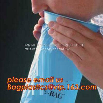 Easy Carry Emesis Bag Plastic Vomit Bag,Disposable Medical Vomit Emesis Bag,Barf Bags - Vomit Bags for Car, Uber, Travel