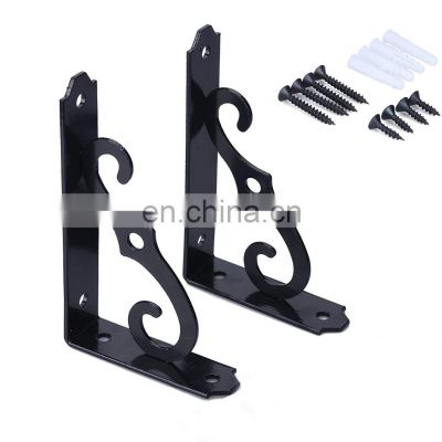 Furniture hardware top metal floating wall shelf brackets