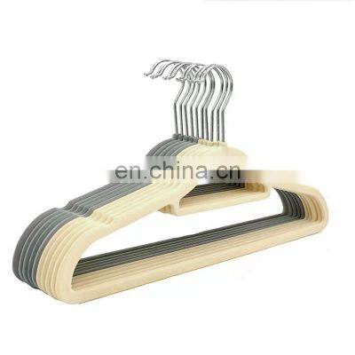 Top Rated Portable Ladies Manufacturers Black Pants Custom Logo Velvet Swimwear Clothing Plastic Coat Hanger Wholesale photo-4